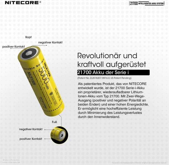 Produktbild Nitecore Intelligent Battery System NL2150HPi - Set 2