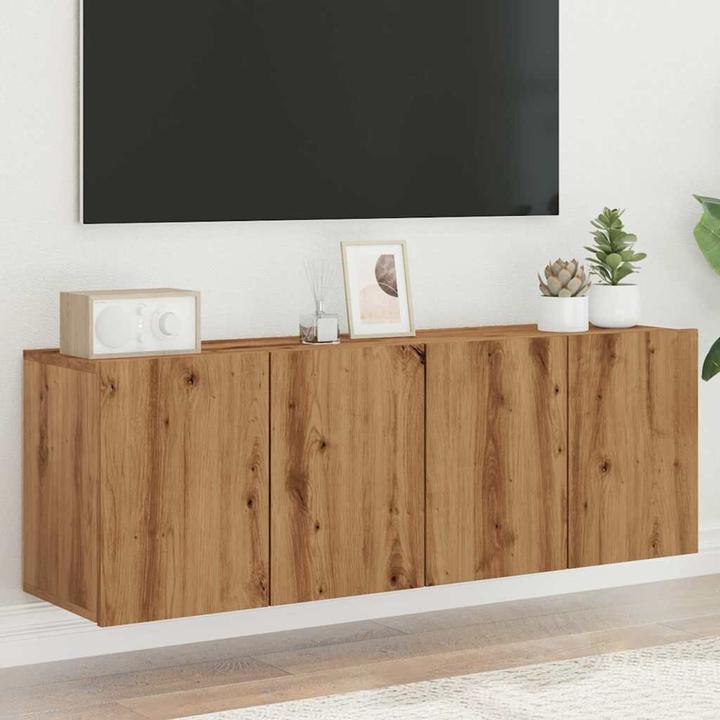 Actual product image vidaXL TV wall units 2 pcs. (30 x 30 x 41 cm)