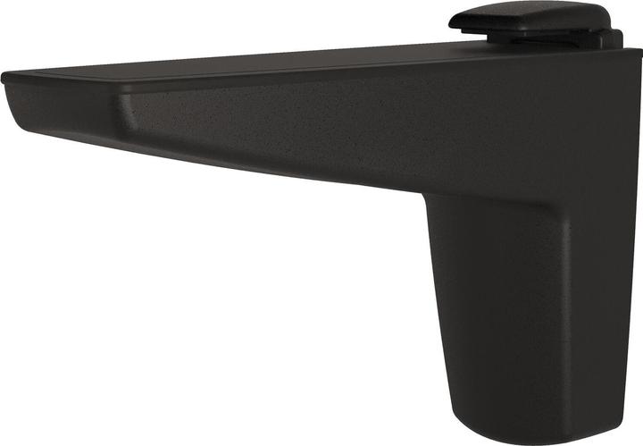 Italiana Ferramenta Italiana wall bracket Moon clamp support 4-25mm for shelves, black matt