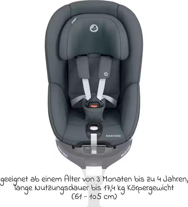 Actual product image Maxi-Cosi Reboarder Reboarder-Kindersitz Pearl 360 drehbar ab (Reboarder, ECE R129/i-Size Standard)