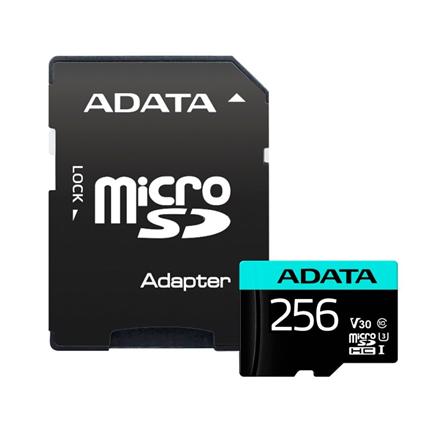 Actual product image Adata Premier Pro Incl. adapter (256 GB, microSDHC, U3, UHS-I)