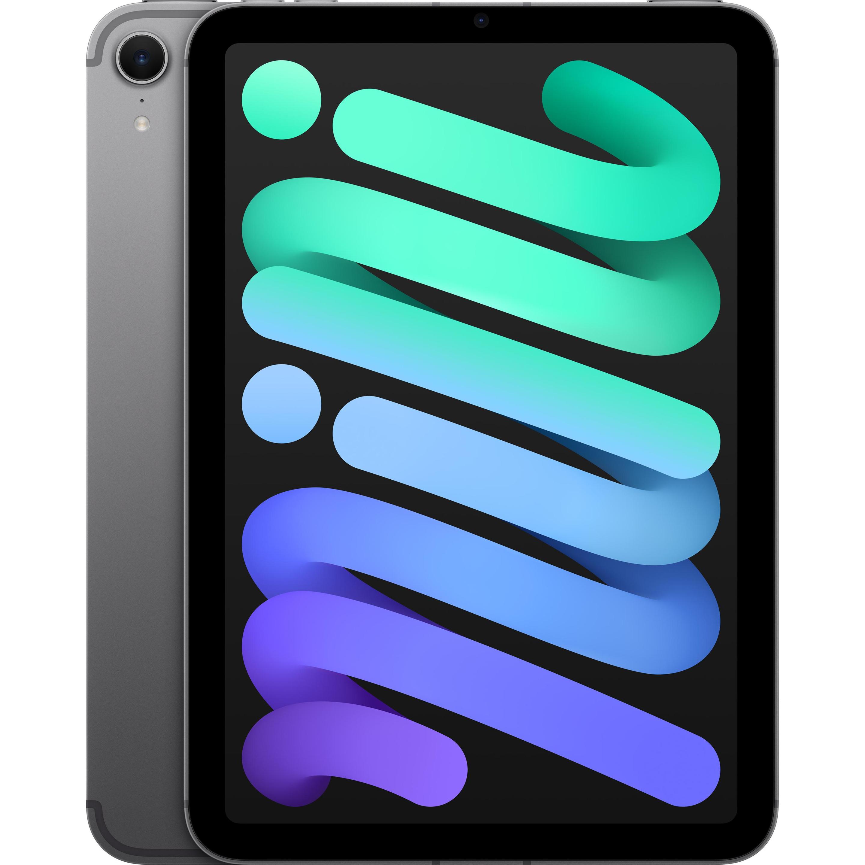 Thumbnail - Apple iPad mini (2024) (5G, 8.30", 128 GB, Space Grey), Tablet, Grau