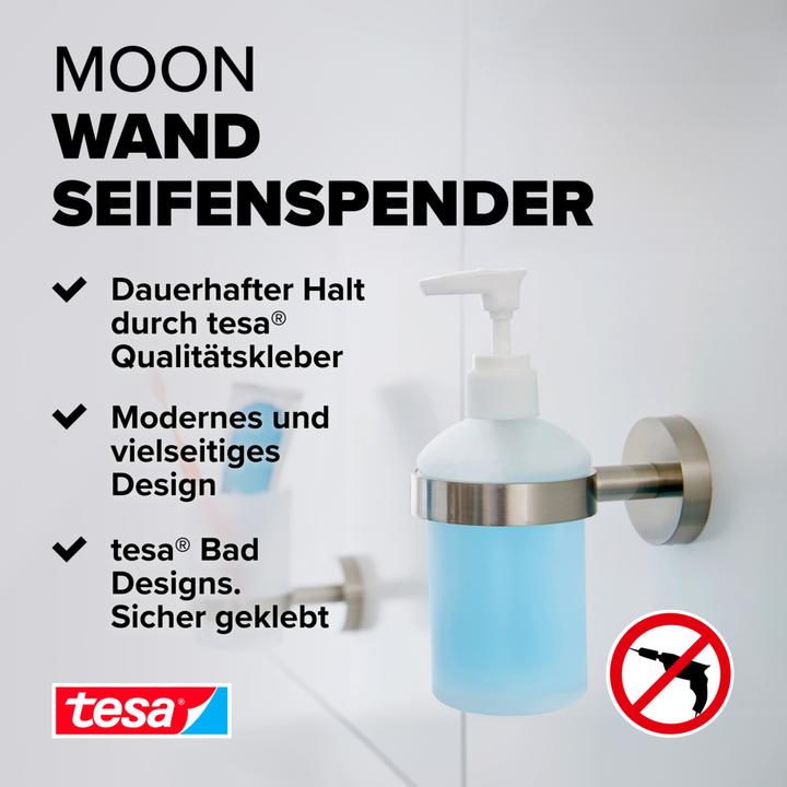 Actual product image tesa MOON soap dispenser incl. adhesive solution without drilling