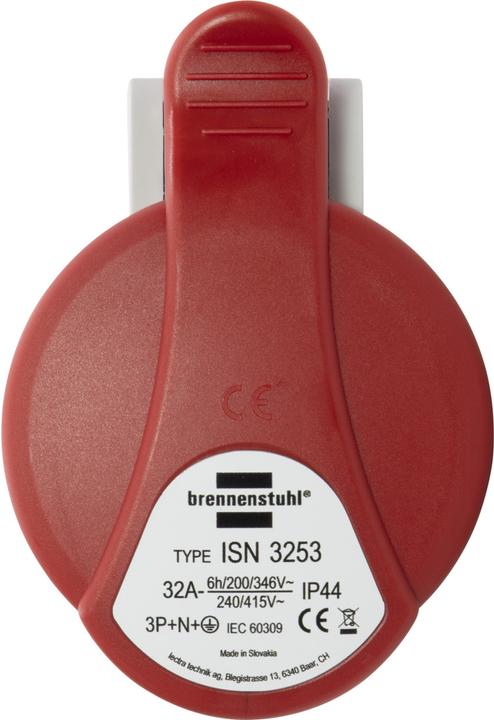 Actual product image Brennenstuhl CEE coupling 400V/32A IP44