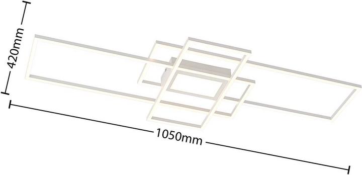 Actual product image Lindby Caitlin LED ceiling light, white (4500 lm)