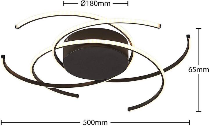 Actual product image Lindby Hamza LED ceiling light (825 lm)