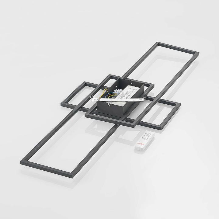 Produktbild Lindby Caitlin LED-Deckenleuchte, anthrazit (4500 lm)