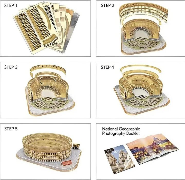 Produktbild Cubicfun Cubic Fun - The Colosseum 3D 131 pcs (200976) (131 Teile)