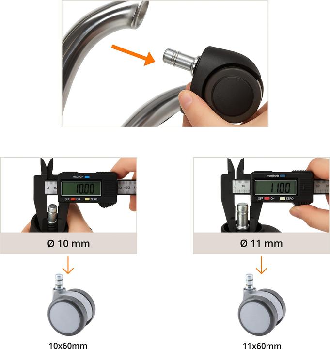 Produktbild Hjh Office 5x ROLO MOVE 60 11mm/60mm