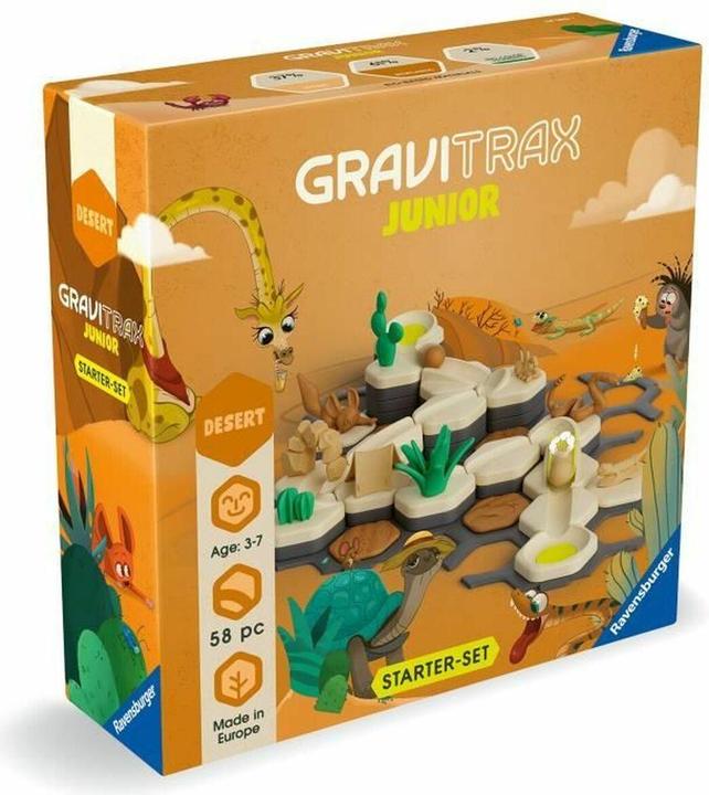 Productafbeelding Ravensburger GraviTrax Junior Startset S Woestijn - Uitbreidbare knikkerbaan voor kinderen, knikkerbaan