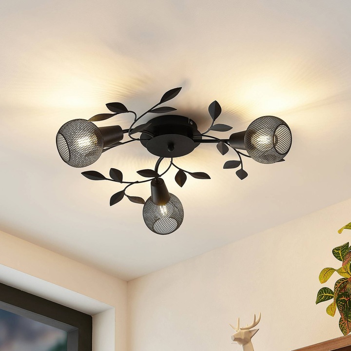 Produktbild Lindby Kanye Florentiner-Deckenlampe, dreiflammig (E14)