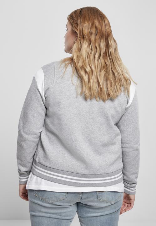 Actual product image Urban Classics Ladies Organic Inset College Sweat Jacket (XS)
