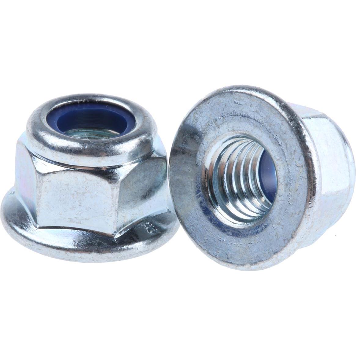 RS PRO, Dadi + Rondelle, Dadi flangiati autobloccanti M8 (M8)