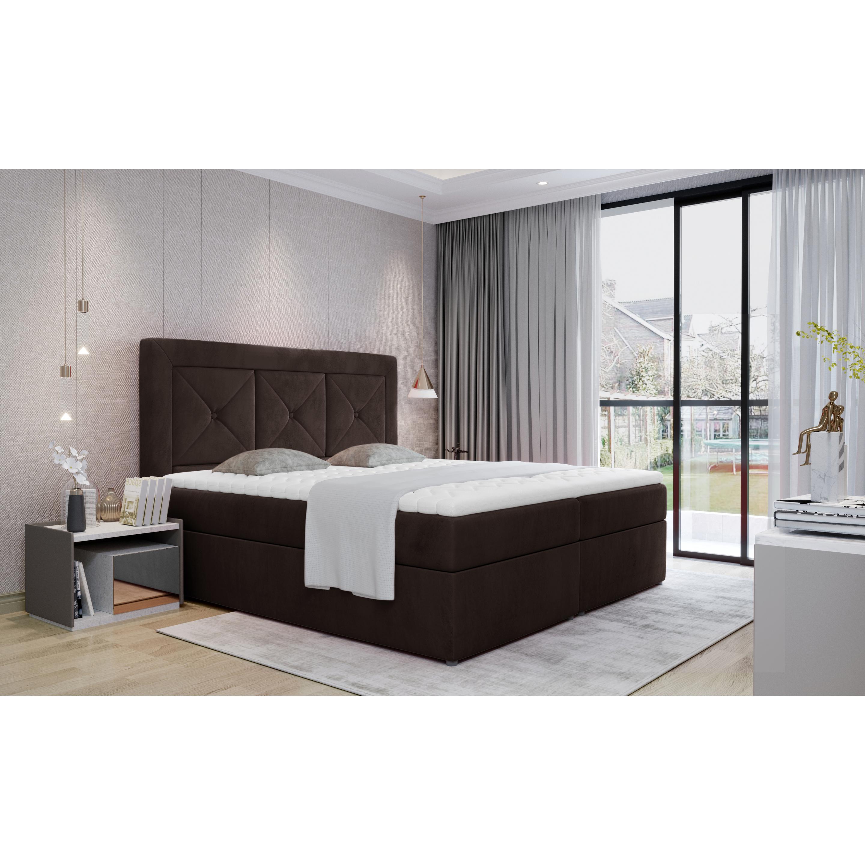 ELTAP, Boxspringbett, Idris mit Stauraum (160 x 200 cm)
