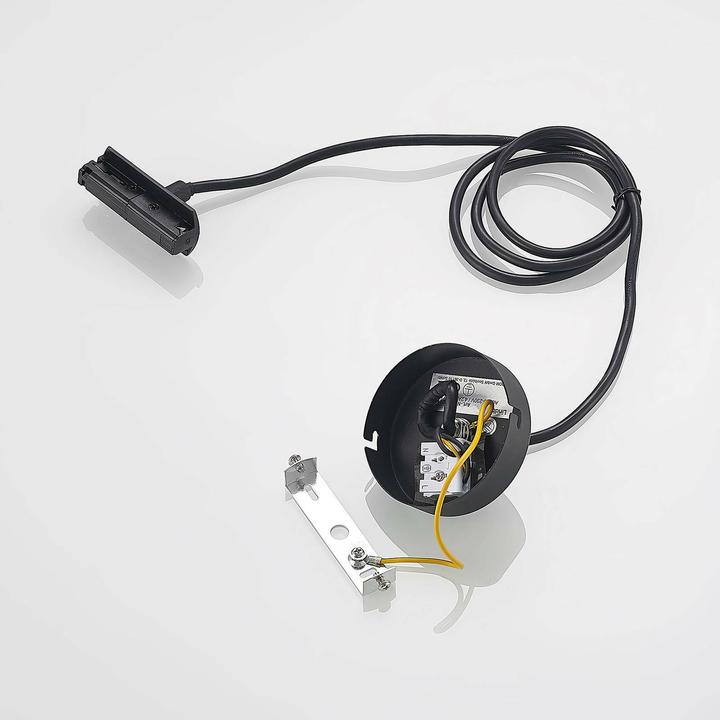Produktbild Lindby Seilabhängung mit 1-Phasen-Adapter, schwarz