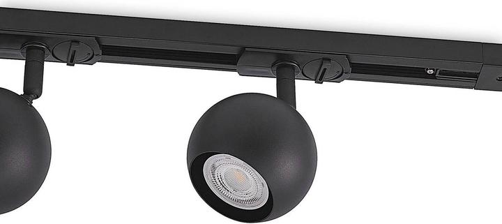 Actual product image Lindby Guus 1-phase track system, 4-light black