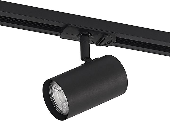 Produktbild Lindby Ties LED-Schienenstrahler, 1-Phasen schwarz (350 lm, GU10)