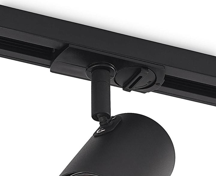 Produktbild Lindby Ties LED-Schienenstrahler, 1-Phasen schwarz (350 lm, GU10)