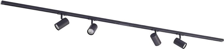 Produktbild Lindby Ties 1-Phasen-Schienensystem 4-fl. schwarz