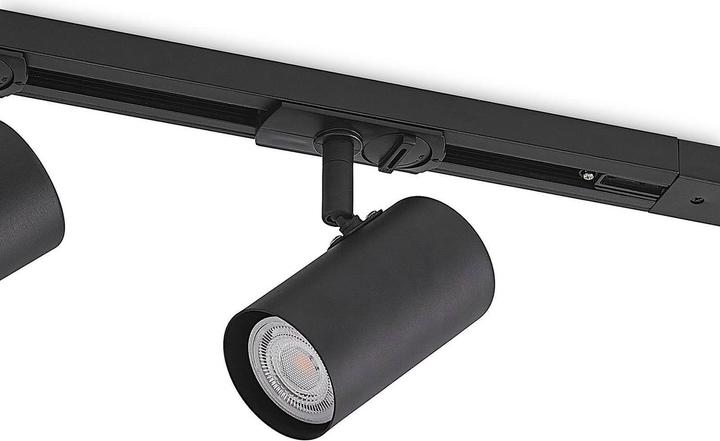Produktbild Lindby Ties 1-Phasen-Schienensystem 4-fl. schwarz
