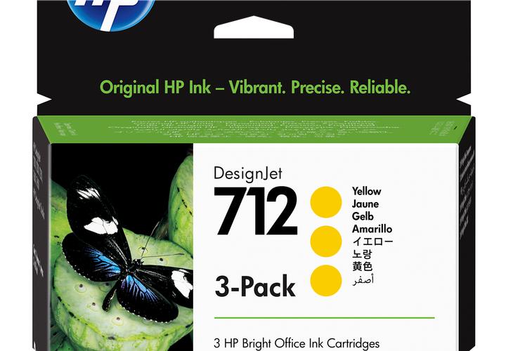 Produktbild HP 712 3er Pack (Y)