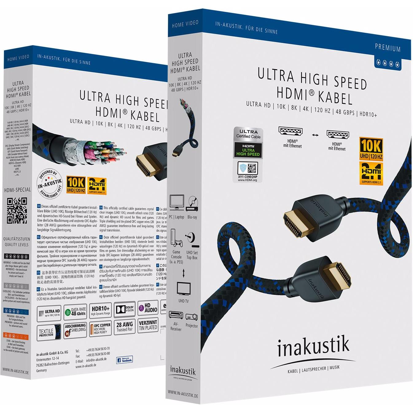 Thumbnail - Inakustik HDMI – HDMI (2 m, HDMI), Video Kabel