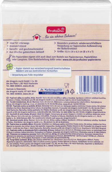 Produktbild dm Profissimo Butterbrottüten (1 x)