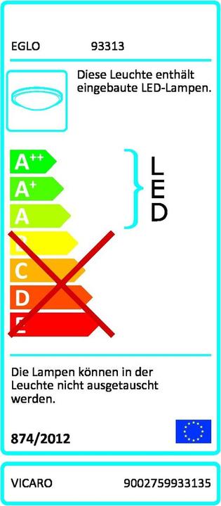 Energy Label EGLO Vicaro (540 lm)