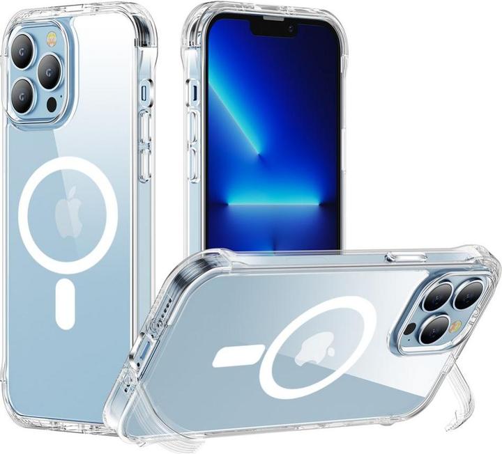 Immagine prodotto Joyroom Custodia blindata per iPhone 14 Pro con gancio trasparente (compatibile con MagSafe) (Apple iPhone 14 Pro)