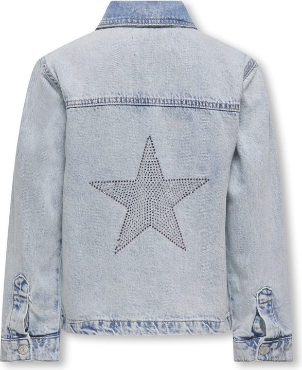 Immagine prodotto Only Polsini con colletto a scomparsa e giacca con bottoni in denim (128)