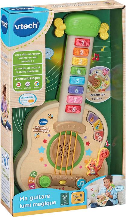 Produktbild VTech Ma guitare lumi magique (jouet avec partie bois FSC®) (Französisch)