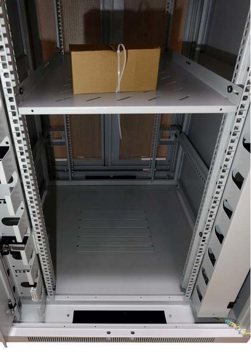 Image du produit Allnet 19 Armoire 22U L800 / P1200mm *gris clair* SNB-Série portes en tôle perforée (22 HE, Rack 19 pouces)