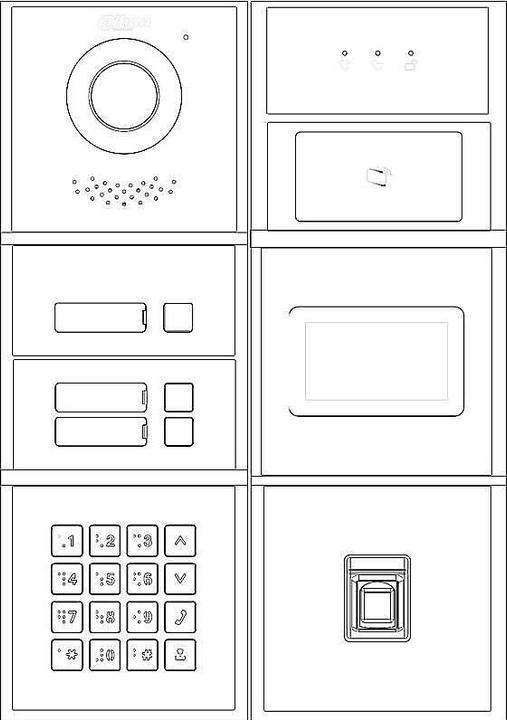 Produktbild Dahua Technology VTO4202FB-MR Kartenleser (Schlüsselkarte)