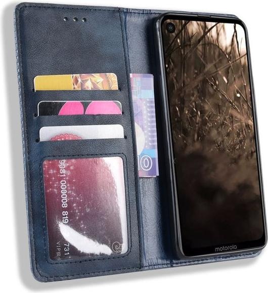 Immagine prodotto MU Style Custodia a libro in pelle stile vintage (Motorola One Vision)