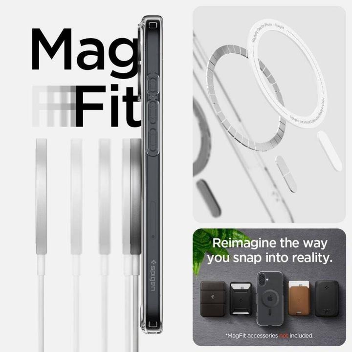 Actual product image Spigen Ultra Hybrid Mag Magsafe case for iPhone 16 6,1" carbon fiber (Apple iPhone 16)