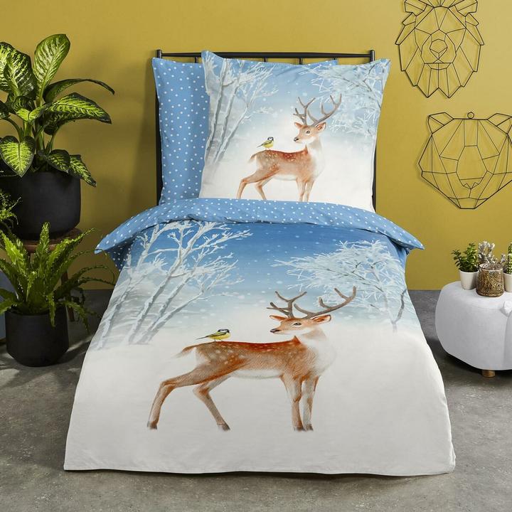 Produktbild Traumschlaf Reh und Spatz (Bettwäsche Set, 135x200 cm + 80x80 cm)