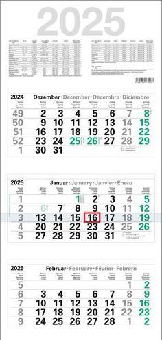 Produktbild Markenlos Kalender M3GL Papier Weiss