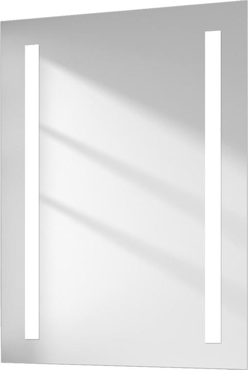 Emke Badspiegel mit Beleuchtung 70x50 cm, Kaltweiss, Wandmontage, IP44, HD, beidseitig montierbar (70 x 50 cm)
