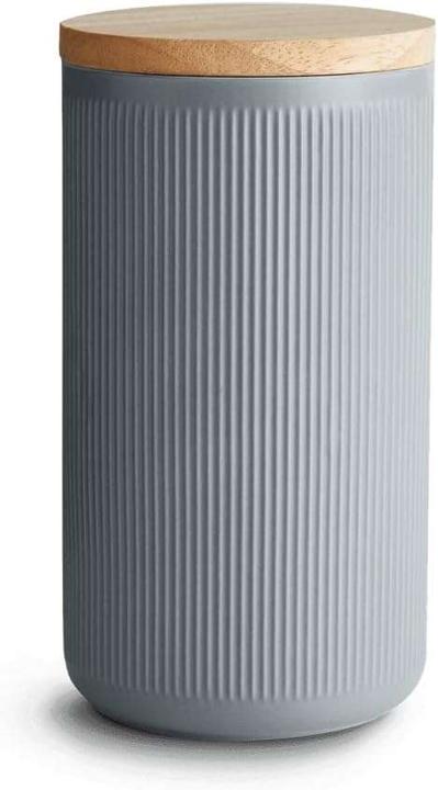 Springlane ceramic storage jars 4-piece set with wooden lid Stripes