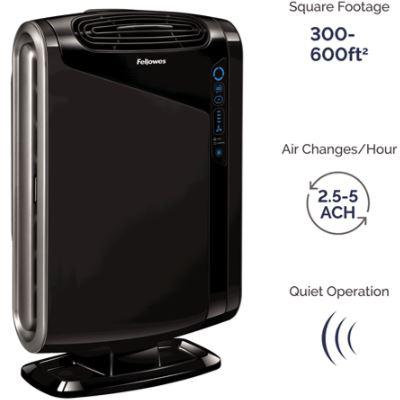 Fellowes Luftreiniger Aeramax 290, Luftreiniger, Schwarz