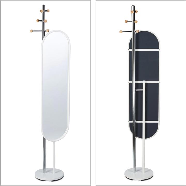 Immagine prodotto Relaxdays Appendiabiti con specchio