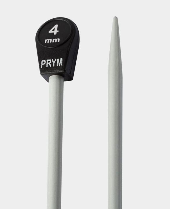 Produktbild Prym Stricknadeln 4.00 mm, Alu, 2 Stück, Grau