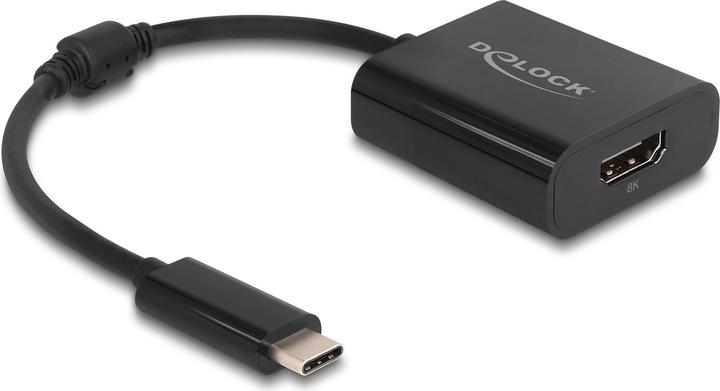 Image du produit Delock Adaptateur USB Type-C™ vers HDMI (DP Alt Mode) 8K avec fonction HDR noir (HDMI, 15 cm)