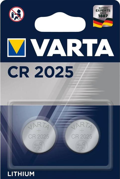 Produktbild Varta Electronics CR2025 (2 Stk., CR2025, 170 mAh)