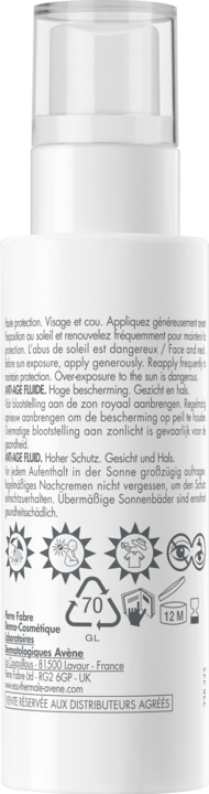 Actual product image Avène Sun Expert Anti-Aging Fluid SPF50 40ml (Sun cream face, SPF 50, 40 ml)