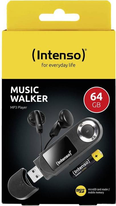 Produktbild Intenso MP3 Player Music Walker 64GB Black (64 GB)