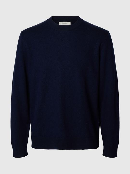 Selected Slhtray Brushed Knit Relaxed Crew Noos