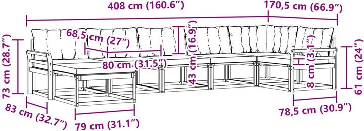 Produktbild vidaXL Sofa Set
