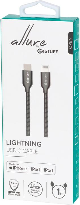 Produktbild eSTUFF USB-C Lightning Cable MFI 1m (1 m, USB 2.0)