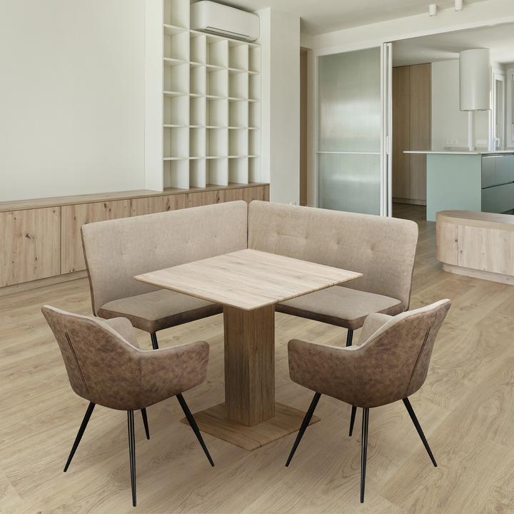 Produktbild HTI-Living Sitzgruppe Taupe/Antikbraun Joschka (MDF)